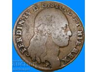 Неапол и Сицилия 8 торнеси 1797 Италия 15,14г 30мм бронз