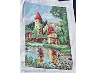 MARE TAPISERIE CU BRODERIE MANUALĂ POSTEZ ȘI MULTE ALTE TAPISERII