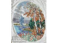 SEASONS HAND-STITCHED TAPESTRY I AM LISTING MANY MORE TAPESTRIES
