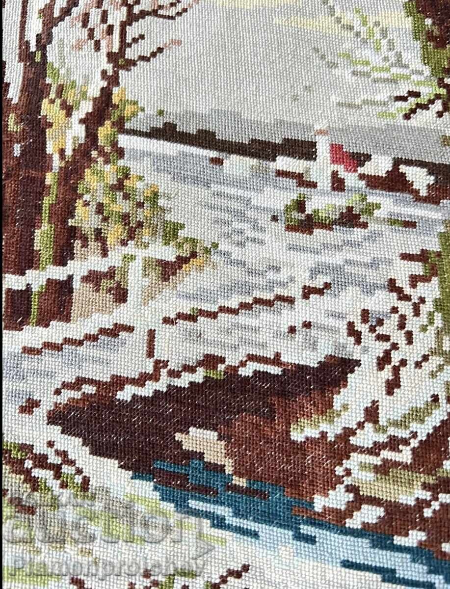SEASONS HAND-STITCHED TAPESTRY I AM LISTING MANY MORE TAPESTRIES with price € 0.01 | 0.02 BGN