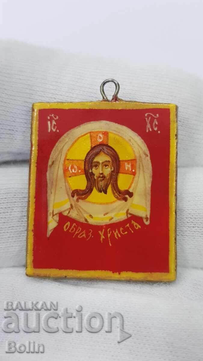 Icoană rusească mică pictată manual, secolul XX - 5 Icoană rusească mică pictată manual, secolul XX - 5