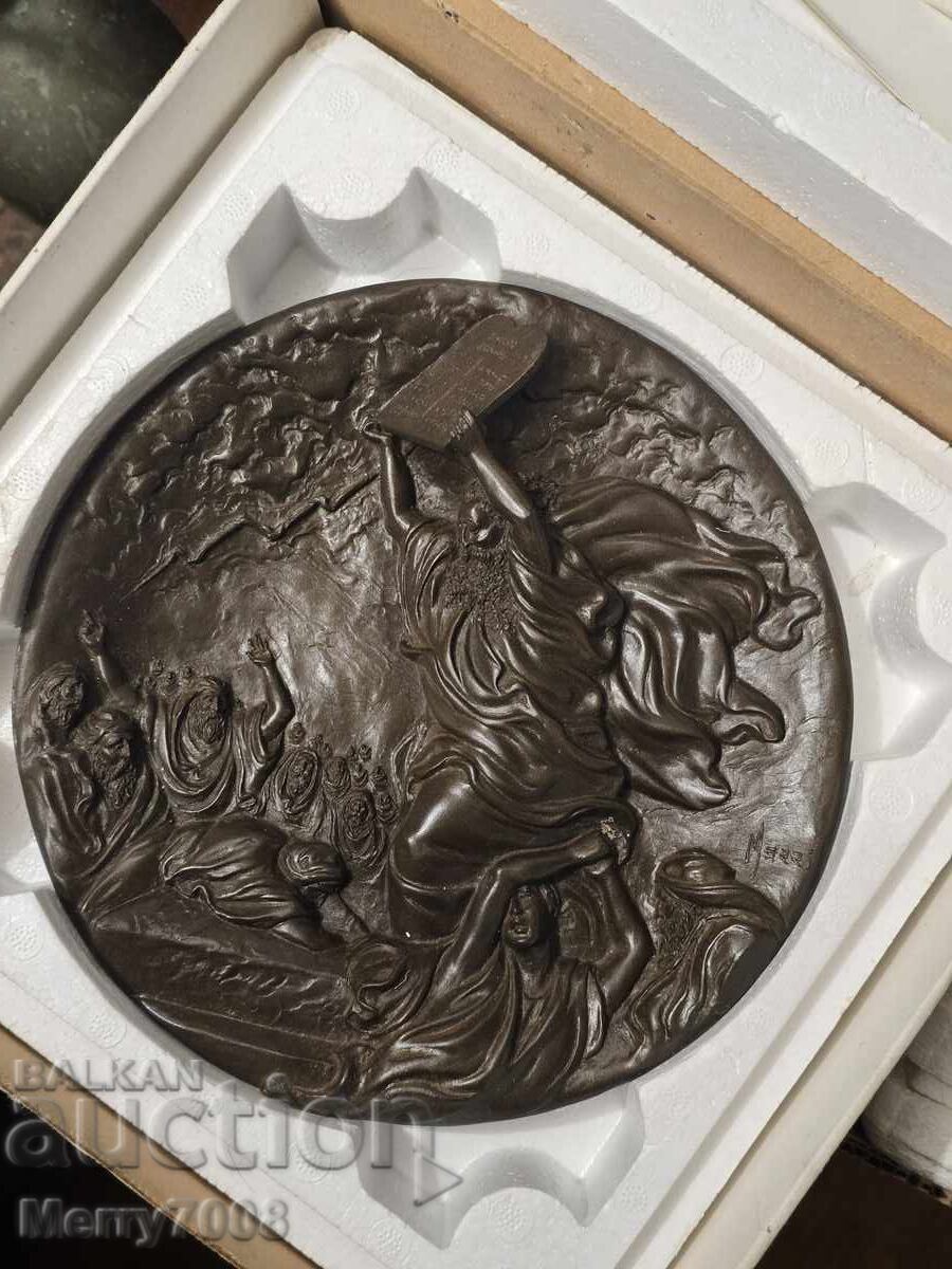 Collector's plate "Moses and the Ten Commandments" - 7