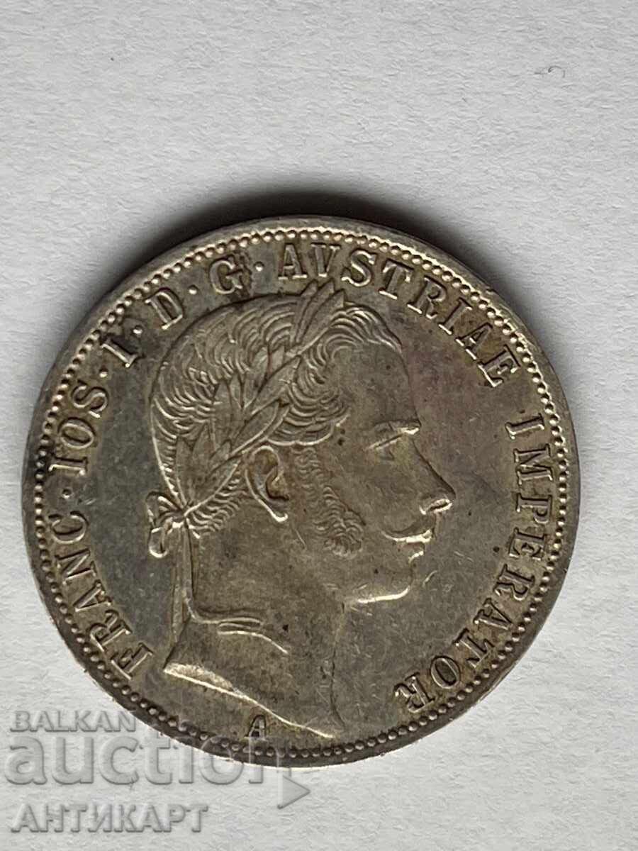 Monedă rară de argint Austria 1 Florin 1861 Excelent cu preț € 38.00 | 74.32 BGN Monedă rară de argint Austria 1 Florin 1861 Excelent cu preț € 38.00 | 74.32 BGN