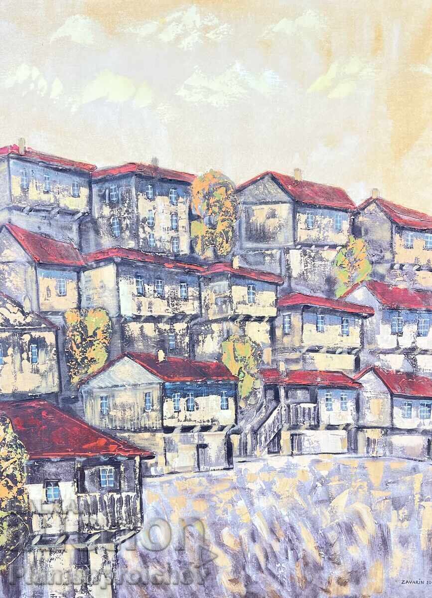 UNIQUE OIL PAINTING ON CANVAS ZAVARIN VESELINOV 2003 with price € 0.01 | 0.02 BGN