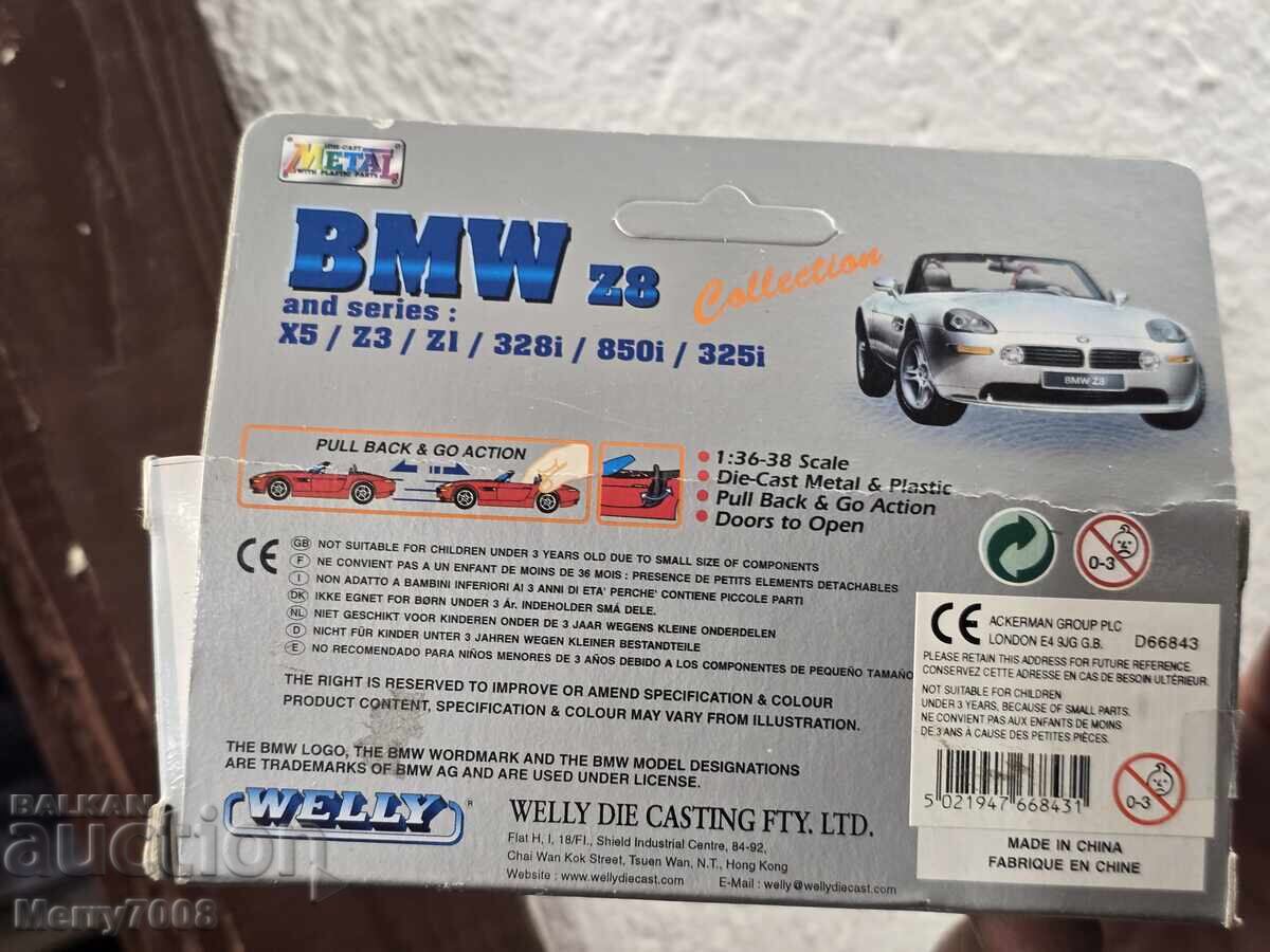Livrarea BMW Z8 de la marca Welly, scară 1:36–38