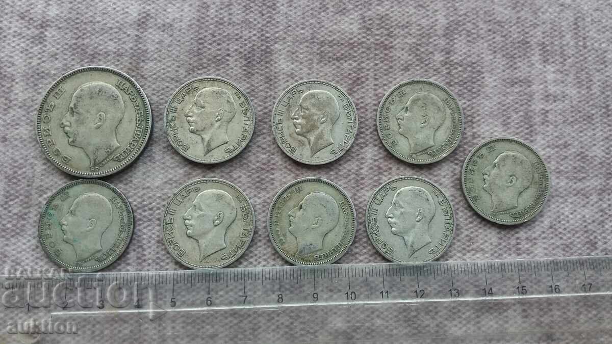 COLECȚIE DE 100 ȘI 50 LEVA BORIS III - 1930 ȘI 1934, 9 BUCĂȚI - 7