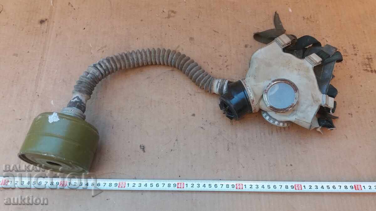 MASCĂ DE GAZE VECHE CU FURTUN ȘI FILTRU - 7