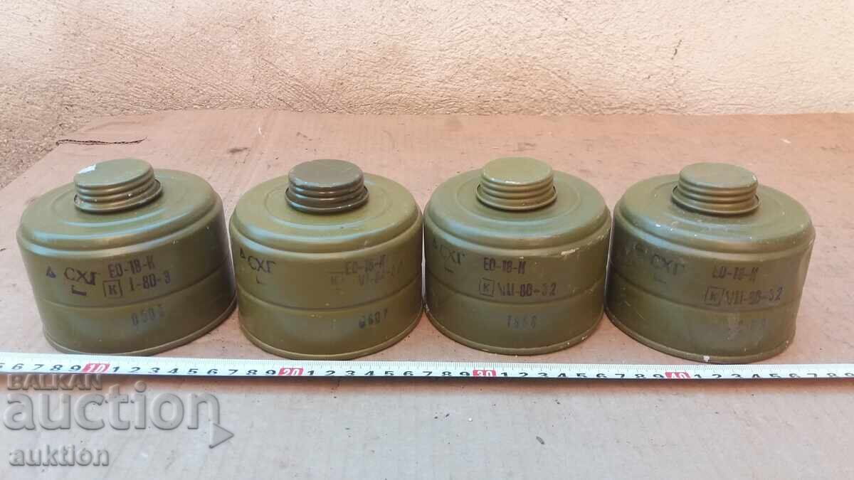 Livrarea LOT DE 4 BUCĂȚI FILTRU PENTRU MASCĂ DE GAZE