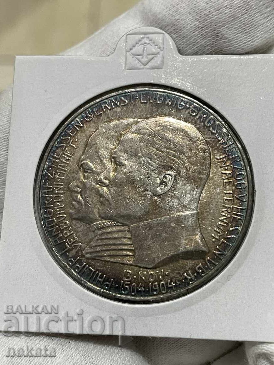 Imperiul German 5 mărci, 1904, Hessa cu preț € 290.00 | 567.19 BGN