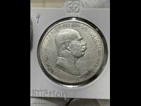 Austria 5 coroane, 1909. Împăratul Franz Joseph I