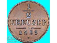 1/2 Kreuzer 1851 Austria A - Vienna