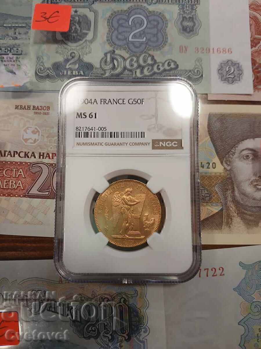50 Francs 1904 MS61 NGC - 5