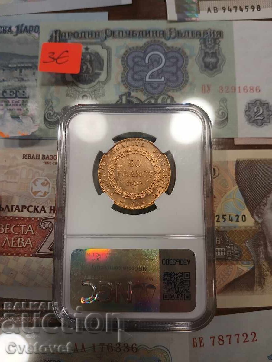 50 Francs 1904 MS61 NGC - 6