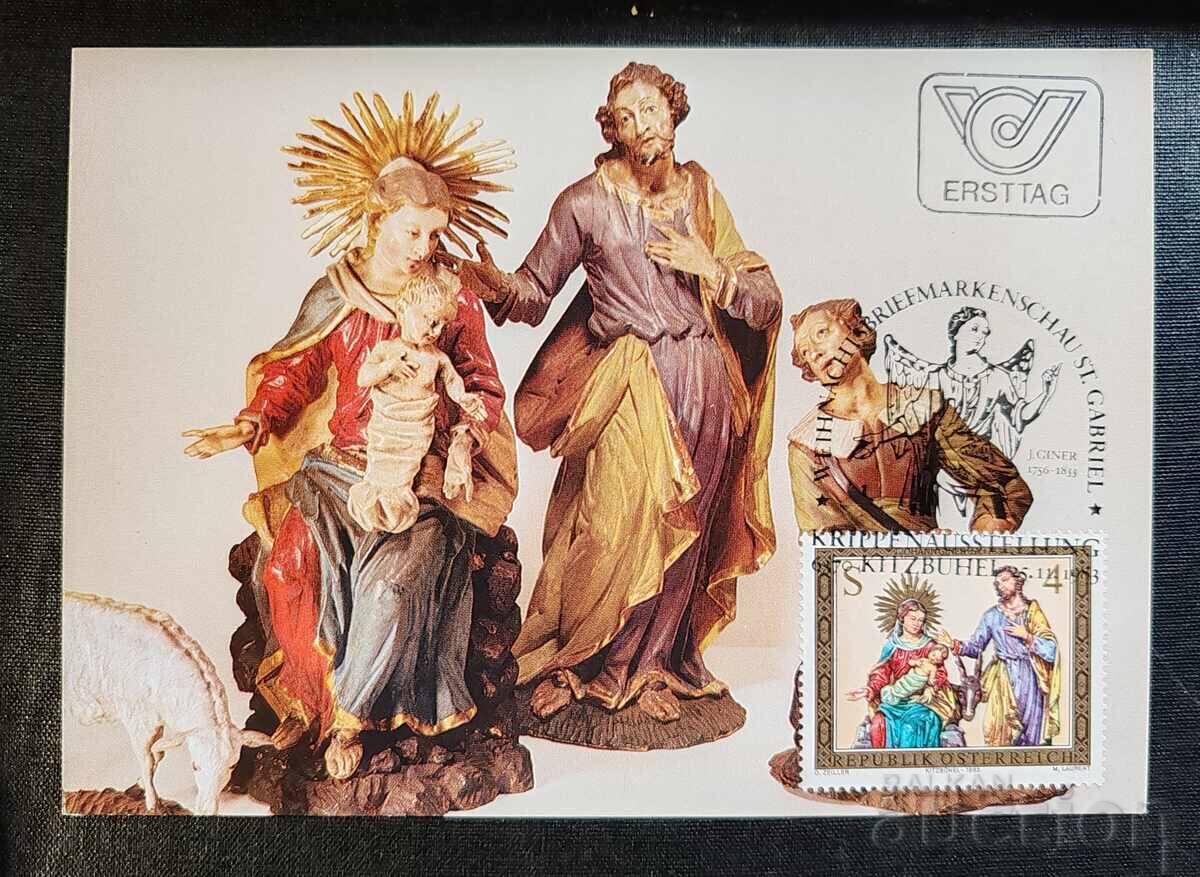 Carte maximă (maximum card), emisă în Austria în
