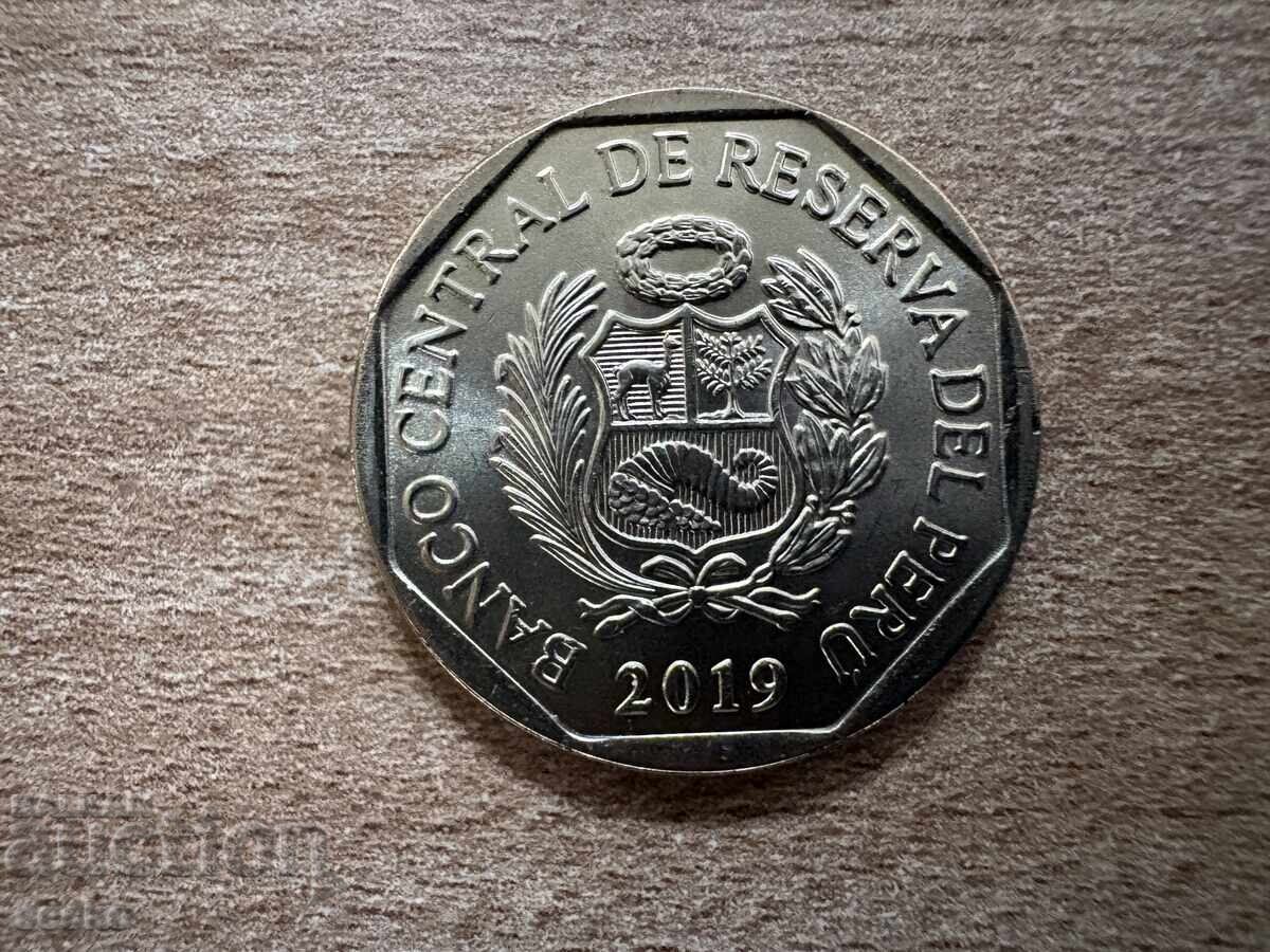 Peru - 1 sol (2019) - Maimuța lână cu coadă aurie cu preț € 2.40 | 4.69 BGN