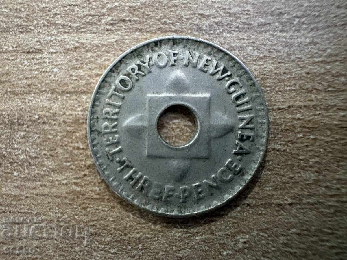 New Guinea - 3 pence (1944)