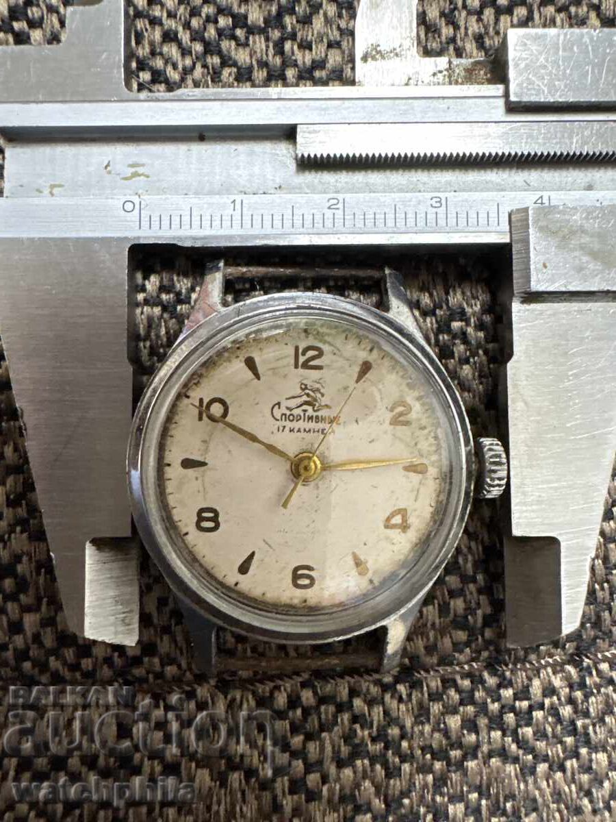 Auction  Rare vintage Soviet men's sports watch. Working