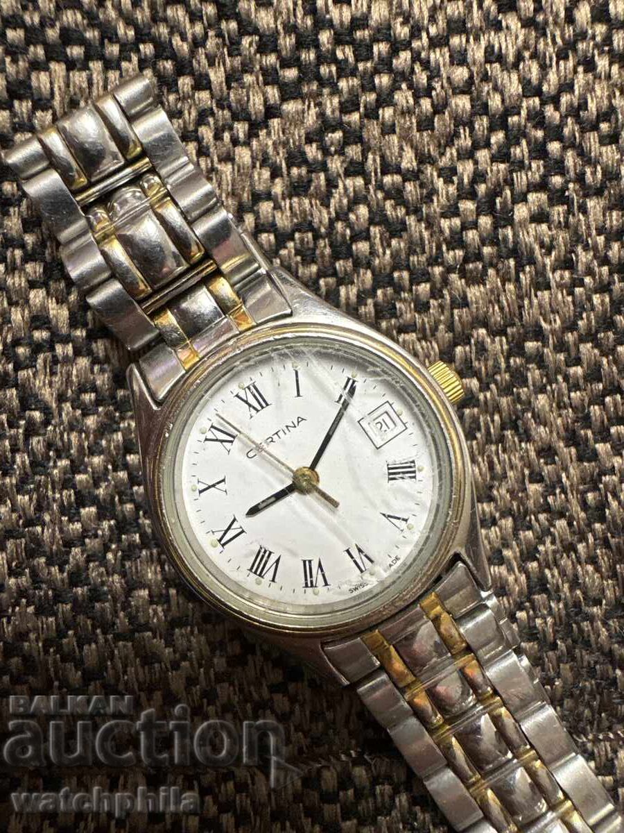 Γυναικείο ρολόι Certina Quartz. Λειτουργεί. Σπάνιο