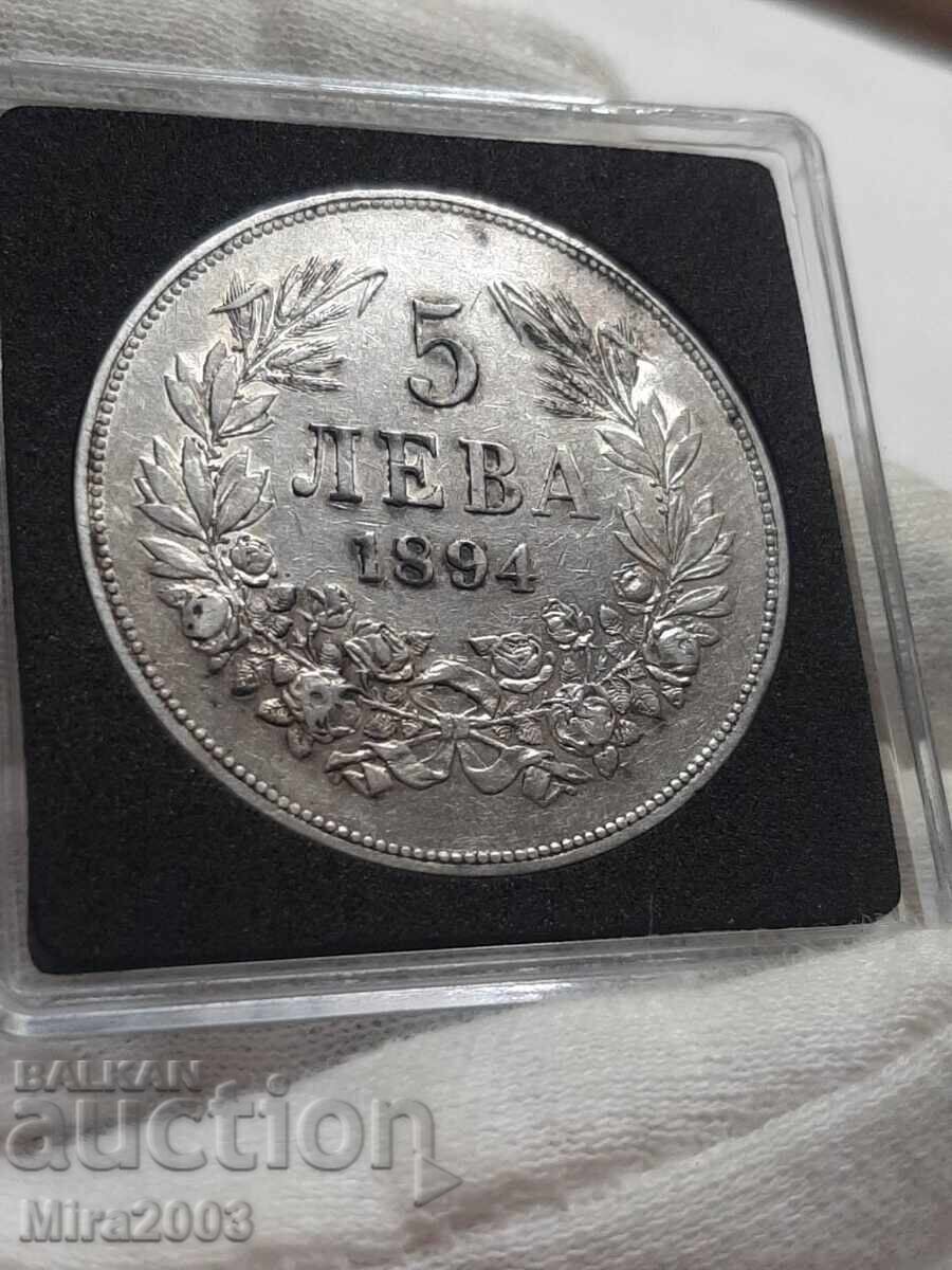 5 leva 1894 de la 0.01 - 11
