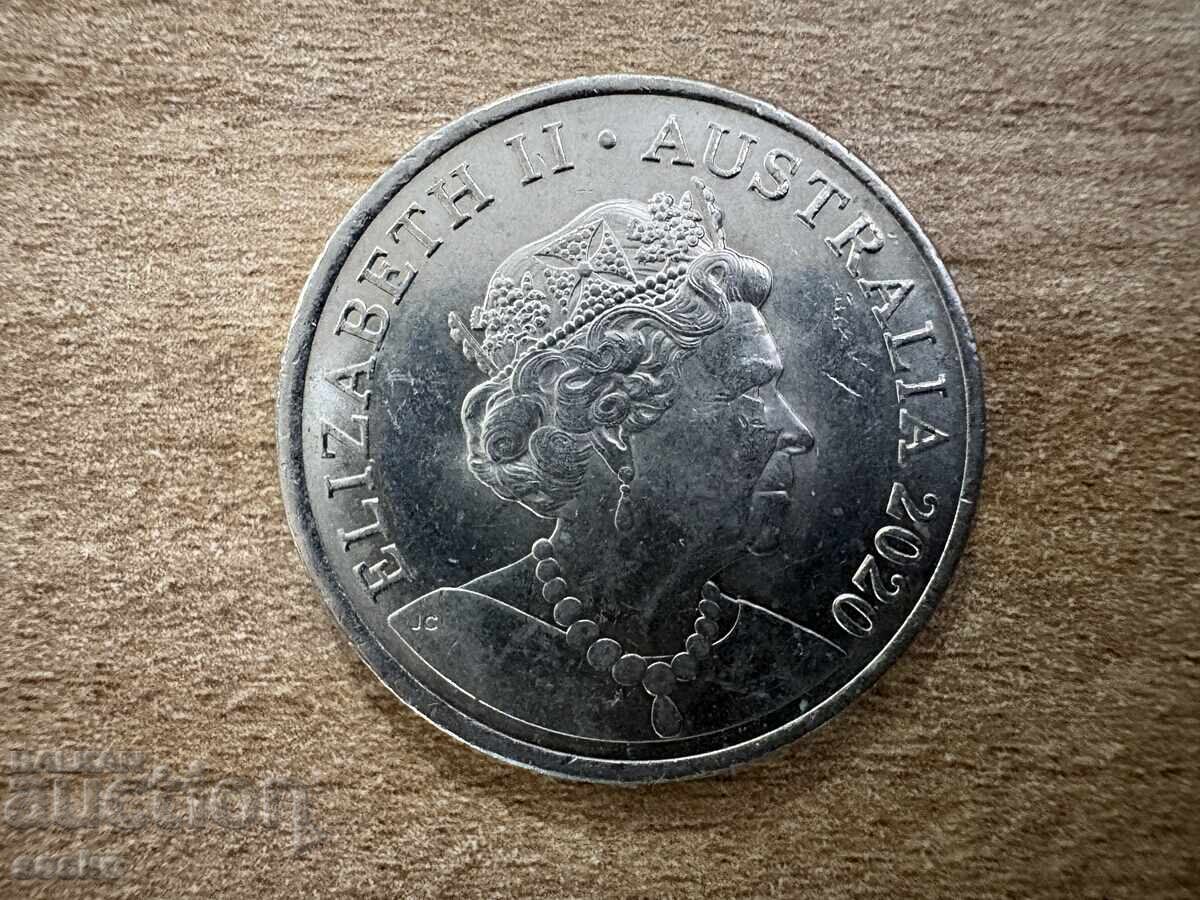 Australia - 20 cenți (2020) cu preț € 0.95 | 1.86 BGN