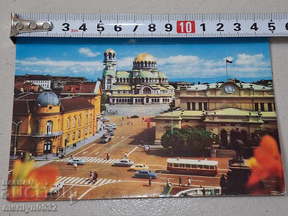 Снимка пощенска картичка София 1974 г Храм Александър Невски - 7