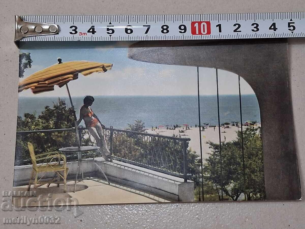 Carte poștală foto Varna 1960 Nisipurile de Aur - 6