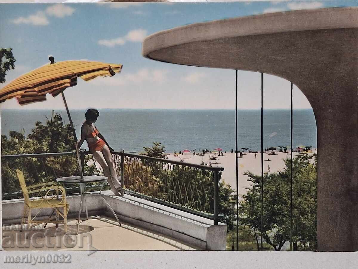 Carte poștală foto Varna 1960 Nisipurile de Aur