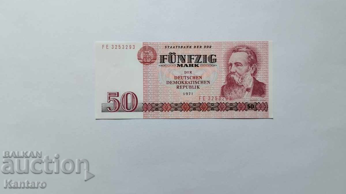Banknote - GERMANY / GDR - 50 marks - 1971 - UNC