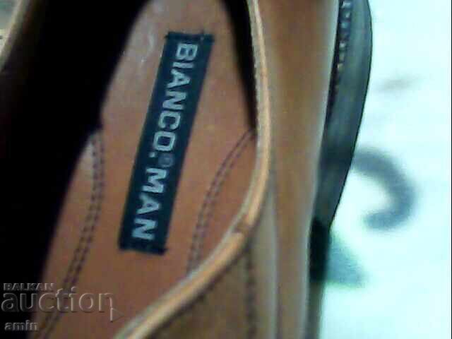 Pantofi din piele BIANCO frumoși, ca noi, folosiți - 6
