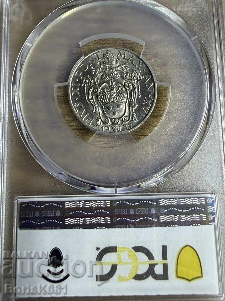 Vatican 20 centesimi 1937 MS64 trueview cu preț € 43.10 | 84.30 BGN