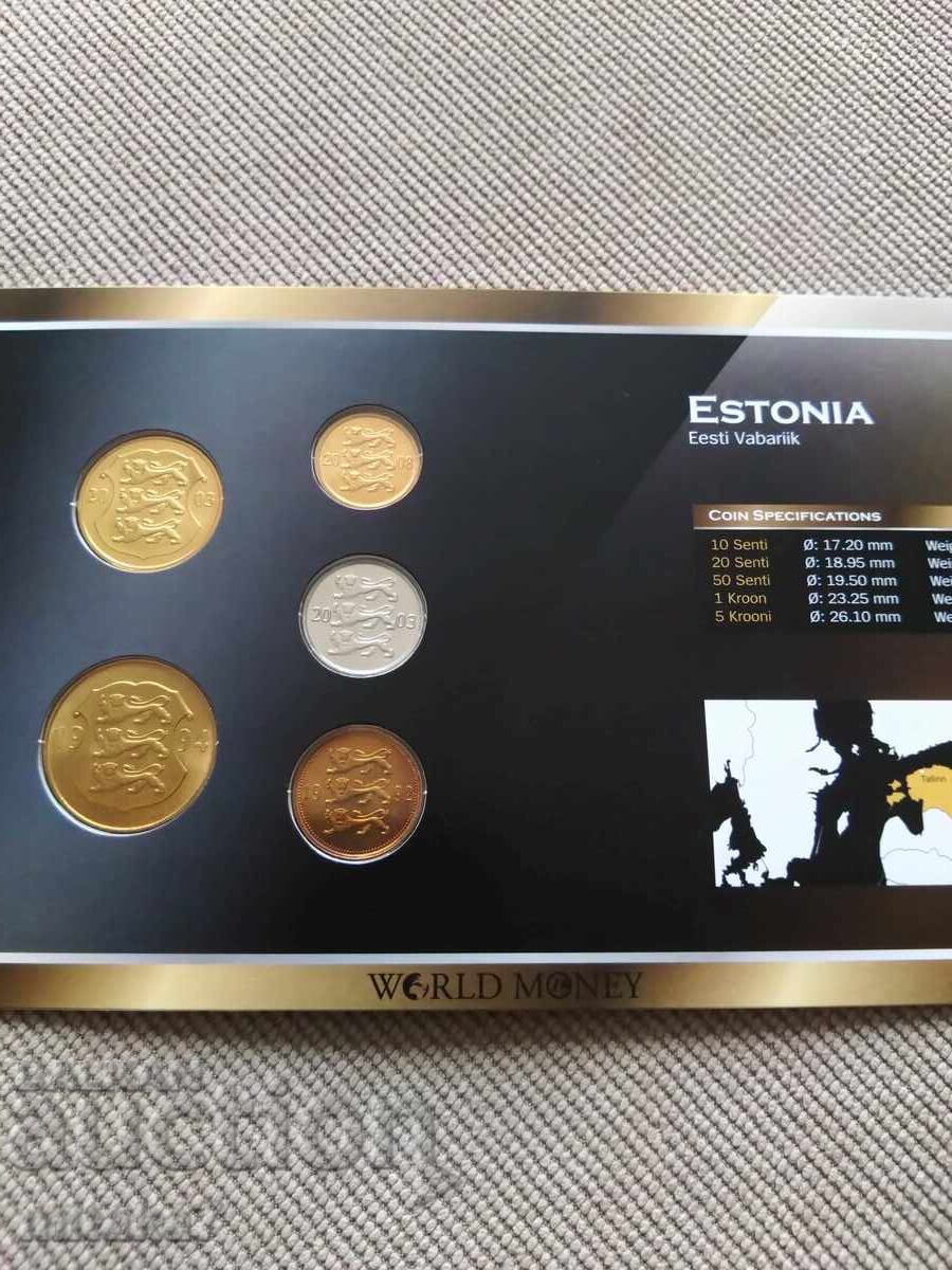 Σετ νομισμάτων Εσθονίας με τιμή € 7.50 | 14.67 BGN