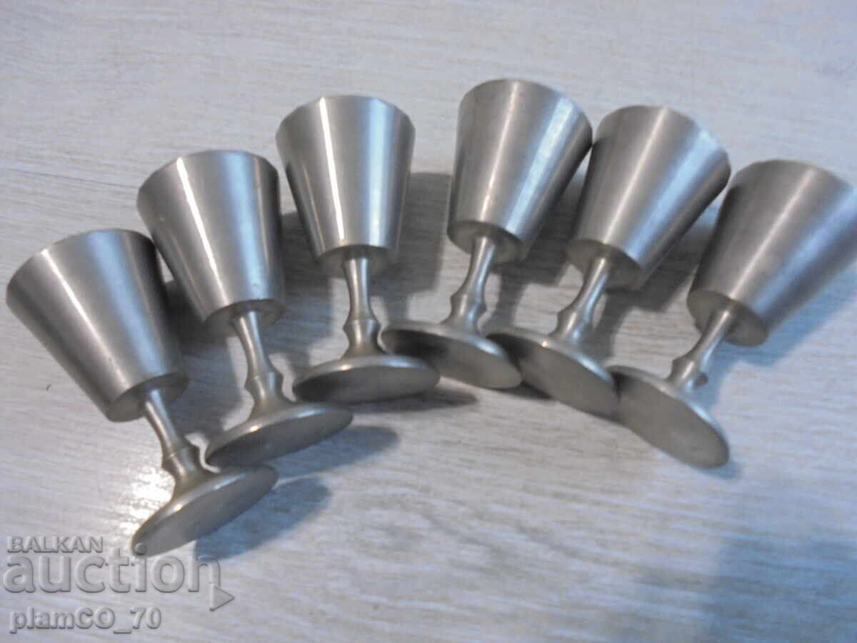 Nr. 8599 Set vintage 6 pahare metalice HANTVERK TENN cu preț € 19.90 | 38.92 BGN
