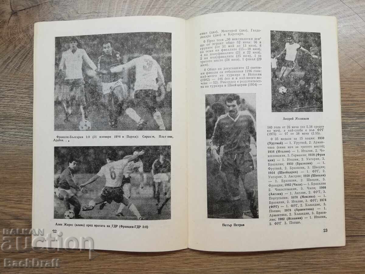 Livrarea Program de fotbal vechi CM Bulgaria - Franța 1985