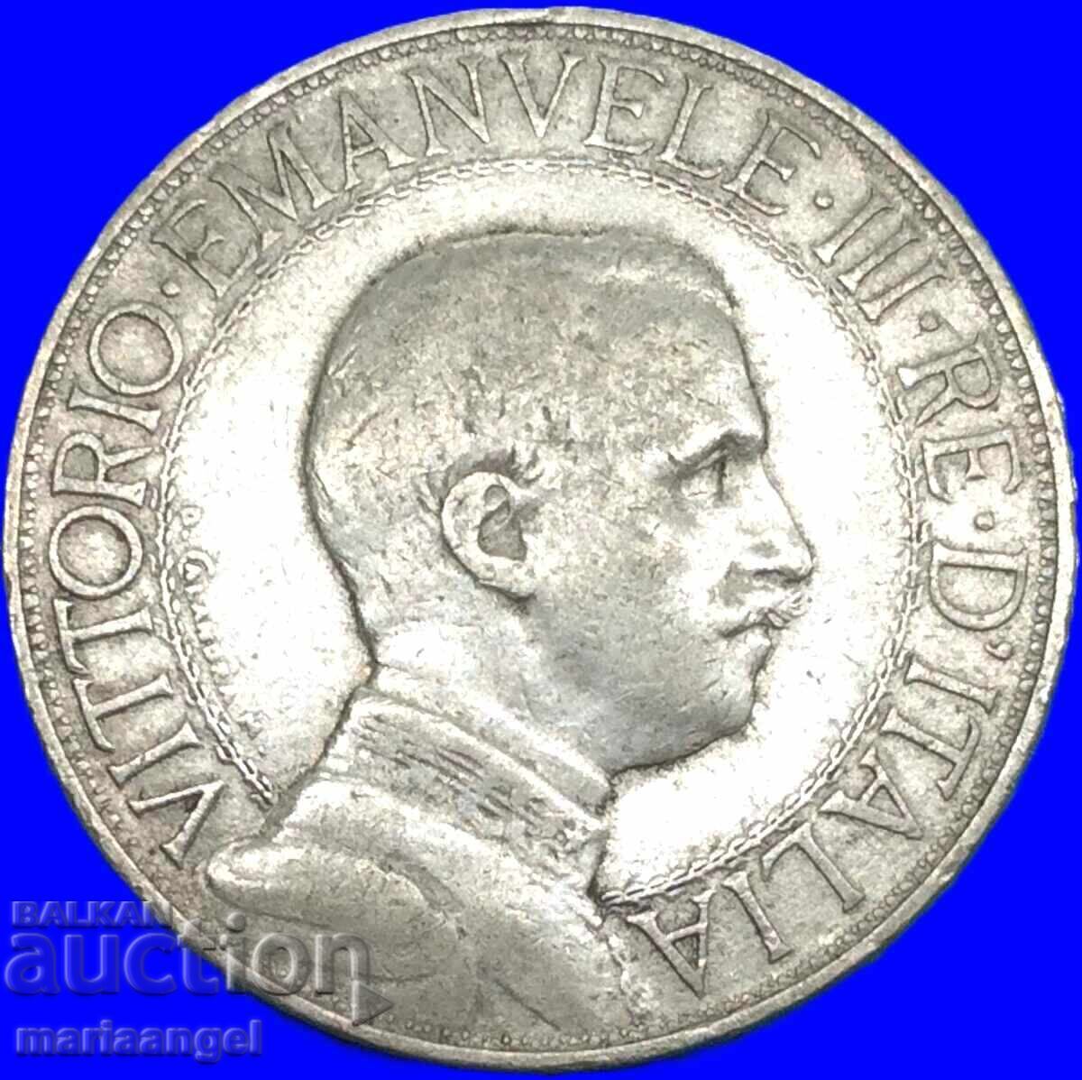 2 λίρες 1911 Ιταλία ασήμι - εκτός. σπάνιο και ακριβό! - 6