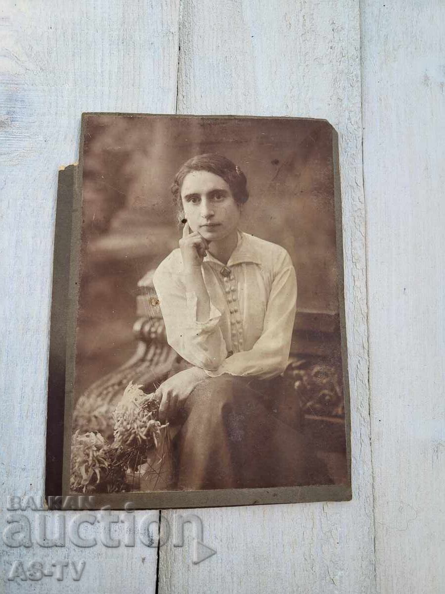 Old photo cardboard