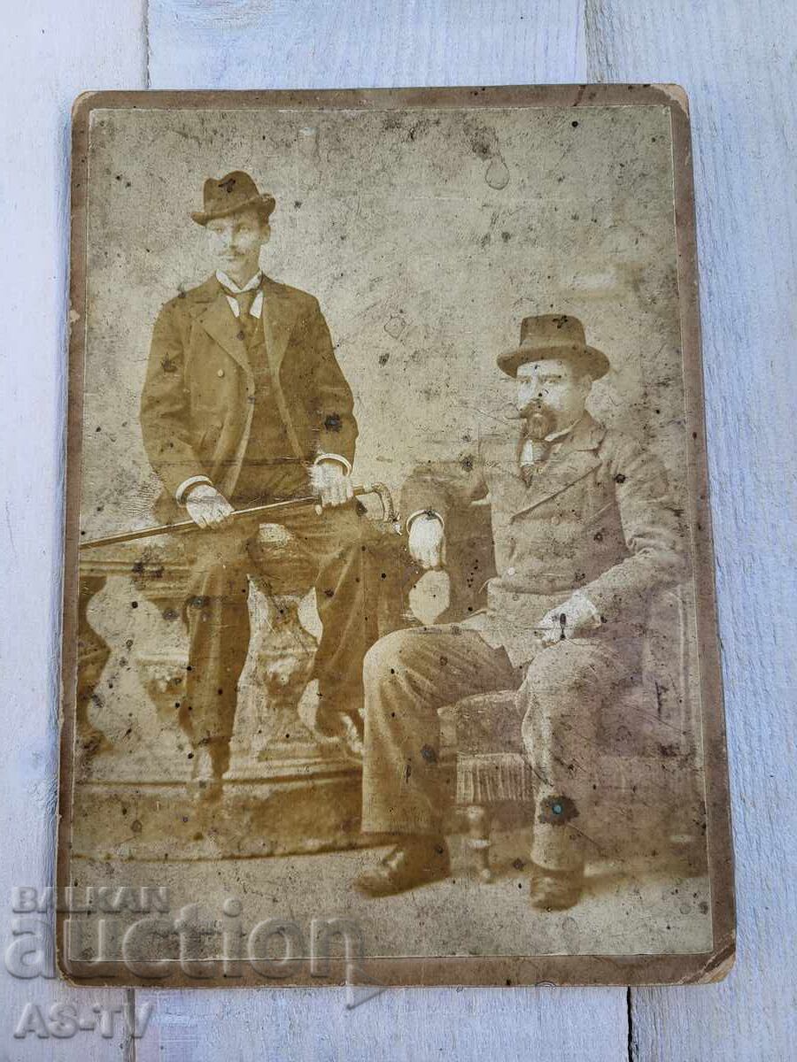 Old photo cardboard