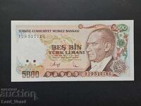 Turcia 5000 lire ND (1990) UNC