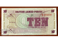 Voucher 10 new pence, Marea Britanie, 1972