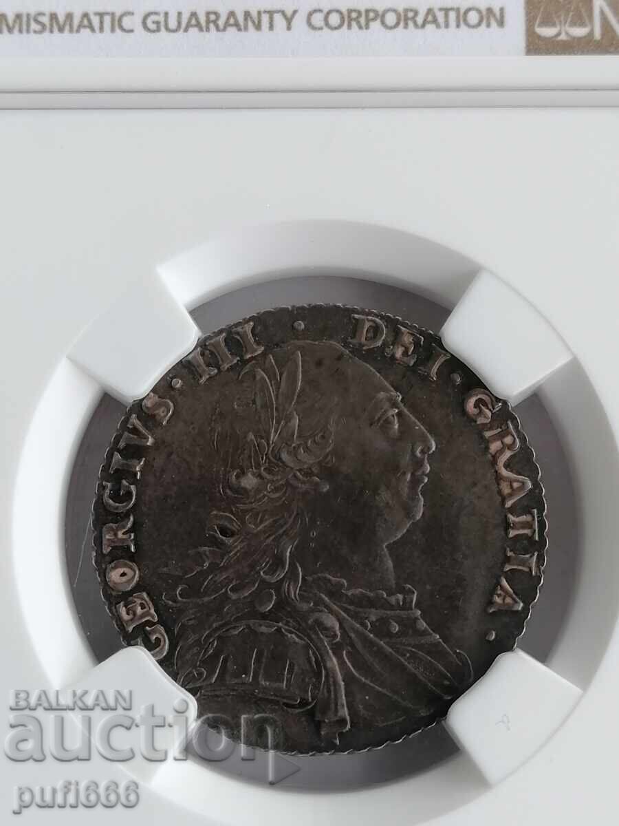 Παράδοση 1 σελίνι 1787 AU 58