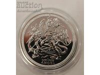 Argint 1 oz Arhanghelul Mihail 2025 Insula Man