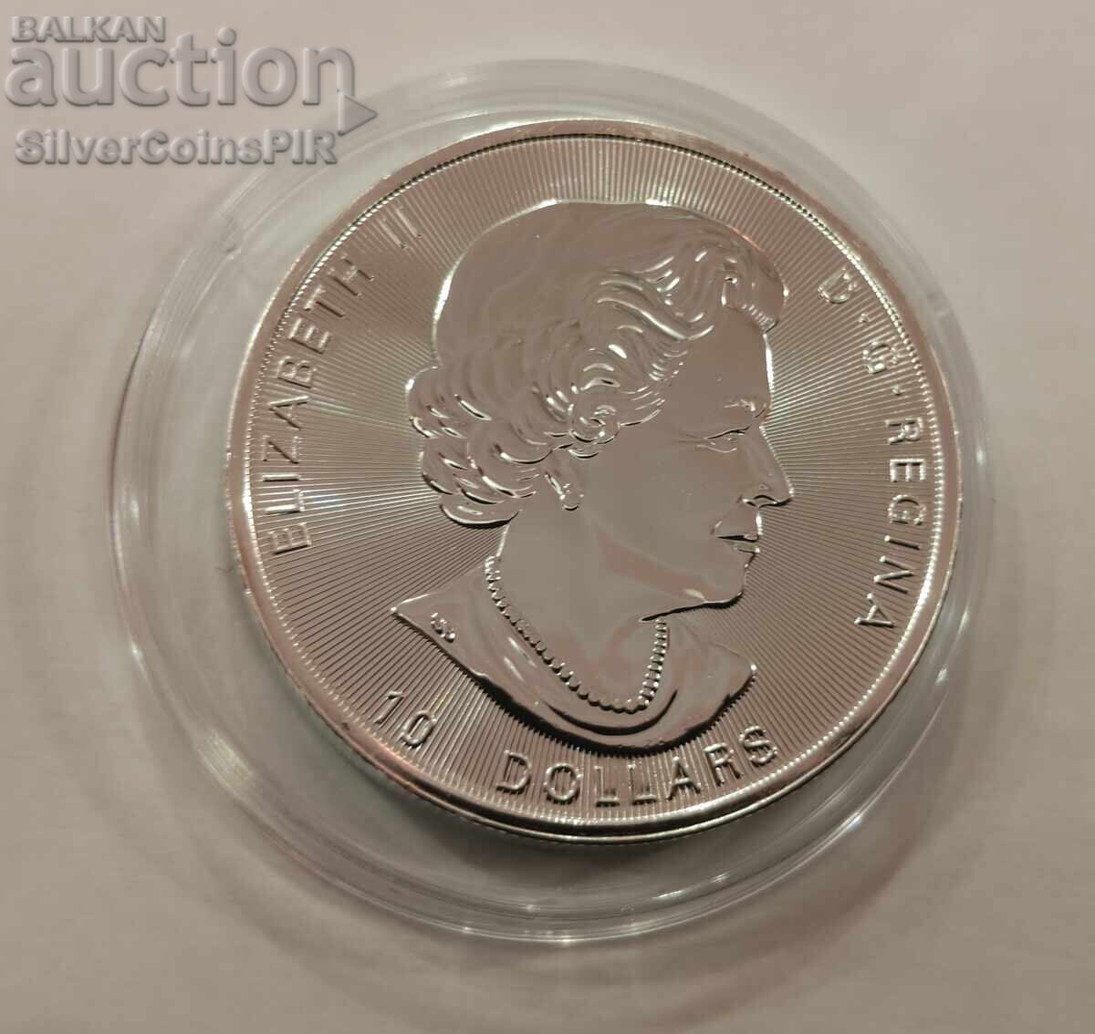 Argint 2 oz Frunză de Arțar 2022 Canada - 5