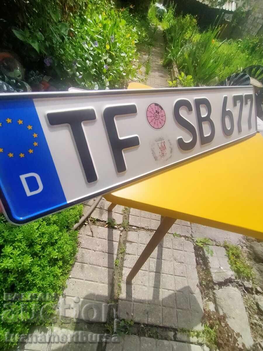 Collectible car license plate with price € 20.00 | 39.12 BGN Collectible car license plate with price € 20.00 | 39.12 BGN