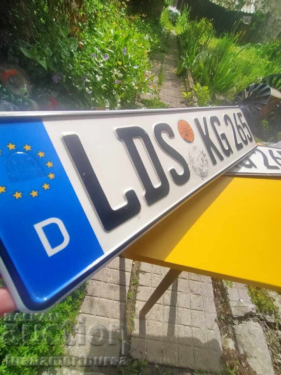 Collectible car license plate with price € 20.00 | 39.12 BGN