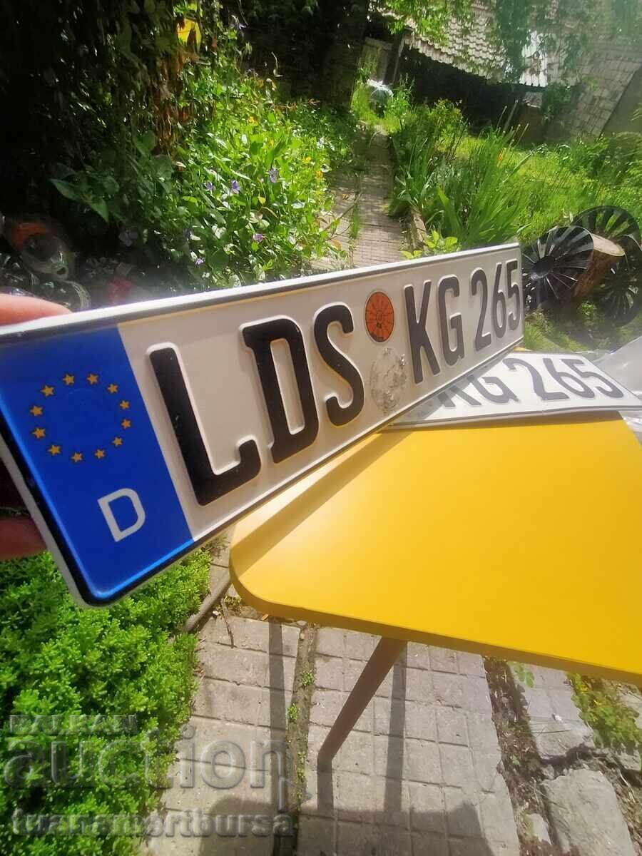 Collectible car license plate - 6