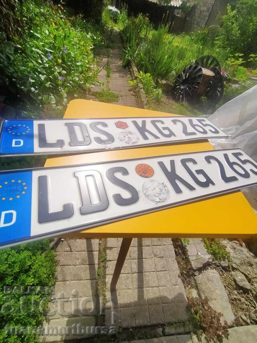 Collectible car license plate