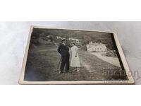 Fotografie Narechenski bani Bărbat și femeie în rochie albă 1934
