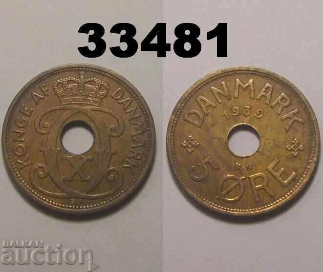 Denmark 5 Ore 1939 Denmark 5 Ore 1939