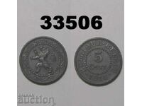 Belgium 5 centimes 1916 zinc