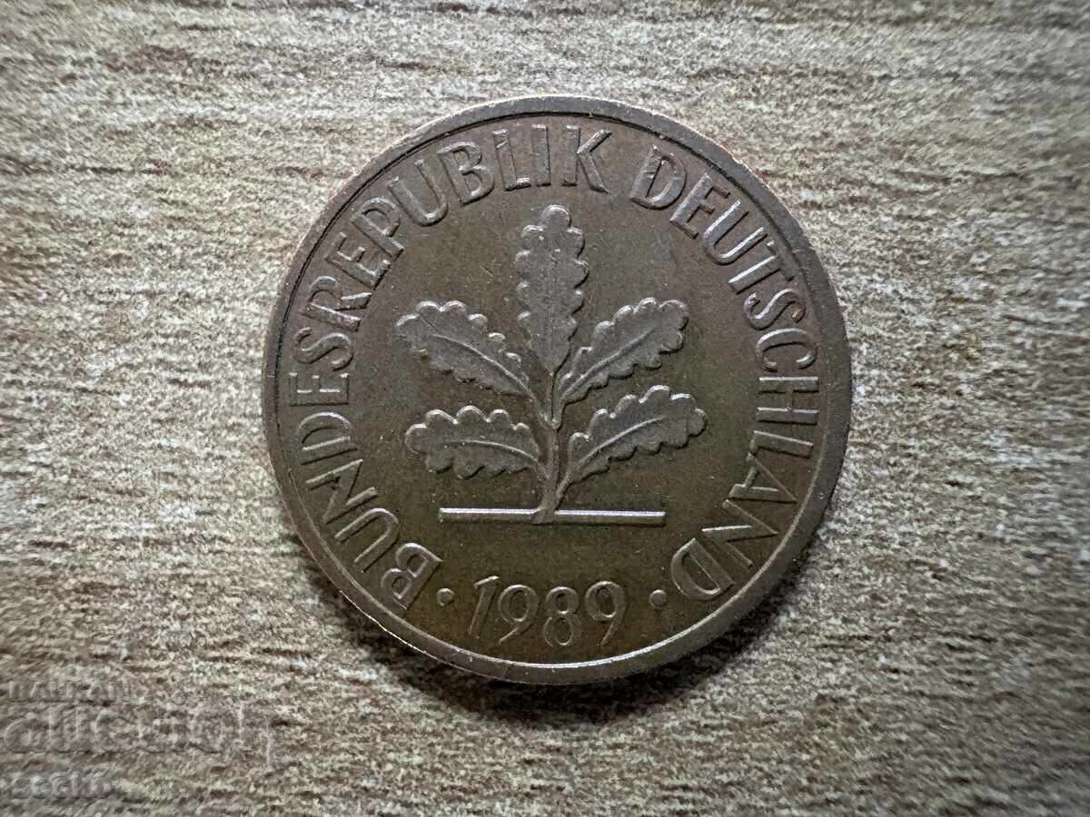 Germania - 2 pfennigi (1989) - F cu preț € 0.10 | 0.20 BGN