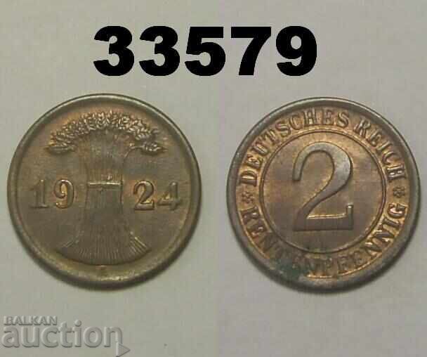 Germania 2 rentenpfennig 1924 A